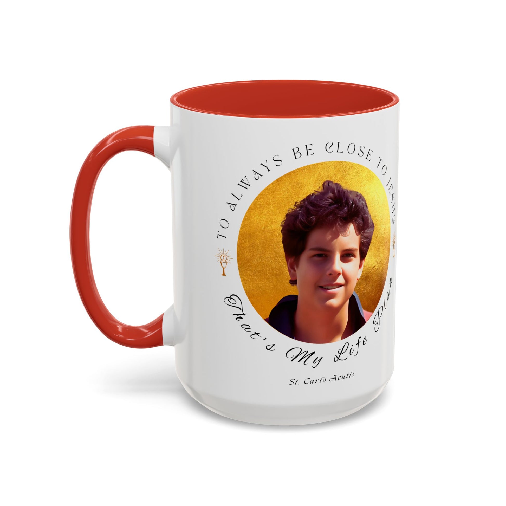 St. Carlo Acutis Commemorative Canonisation Tribute Accent Coffee Mug