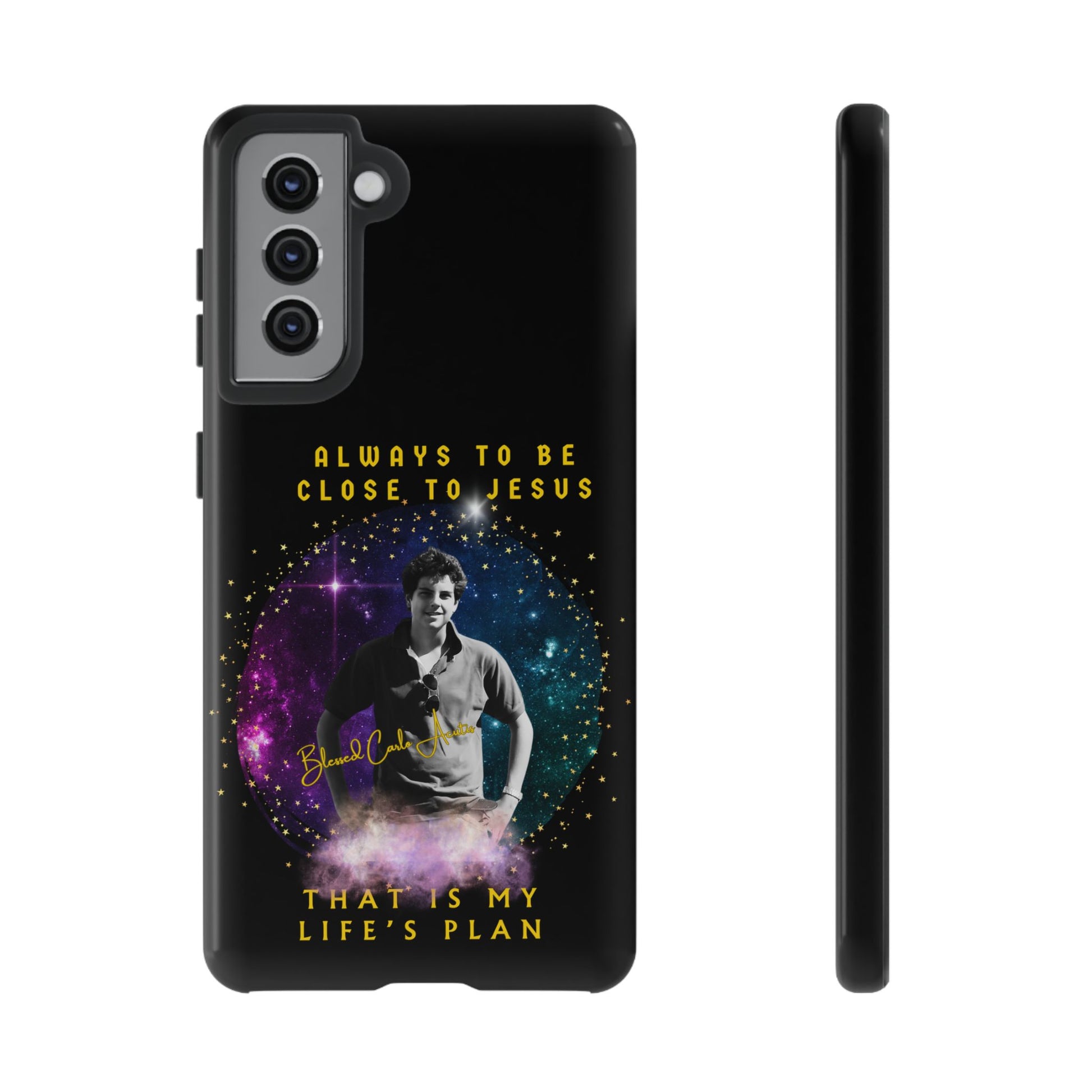 Blessed Carlo Acutis Tough Phone Cases Black