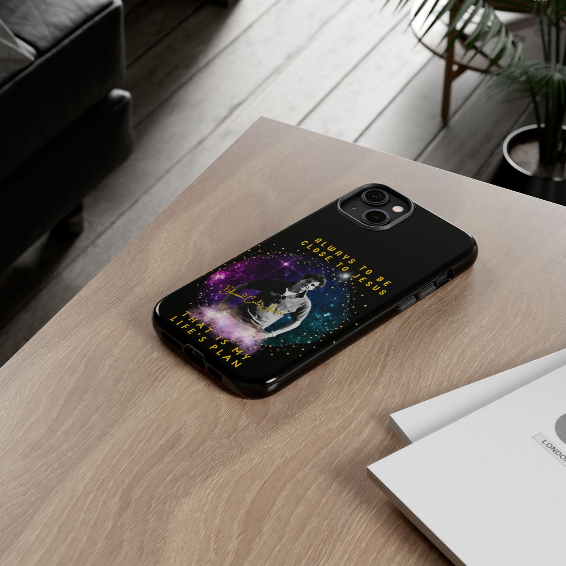 Blessed Carlo Acutis Tough Phone Cases Black