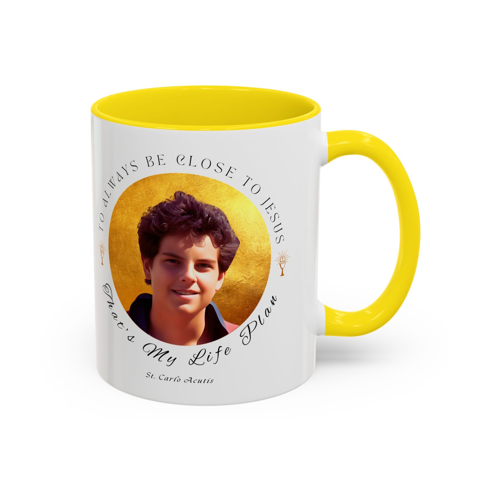 St. Carlo Acutis Commemorative Canonisation Tribute Accent Coffee Mug