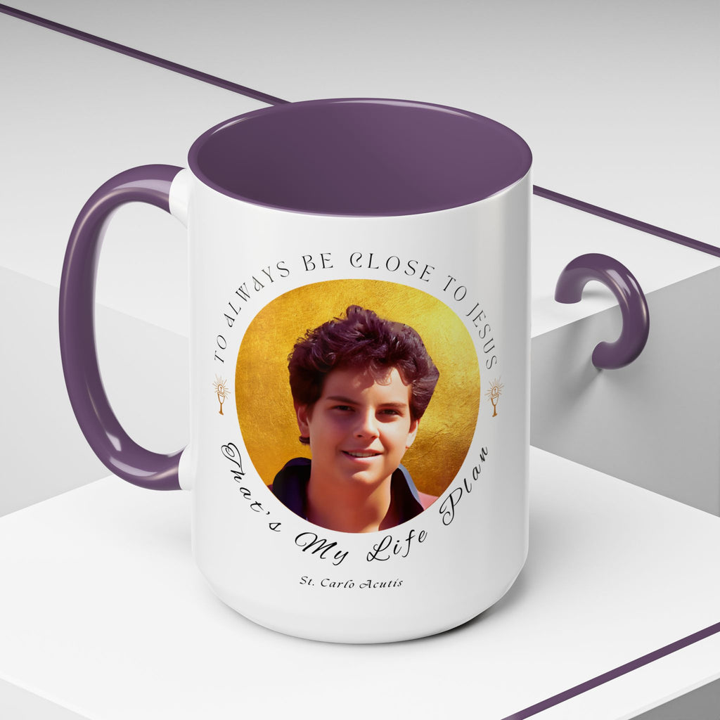 St. Carlo Acutis Commemorative Canonisation Tribute Accent Coffee Mug