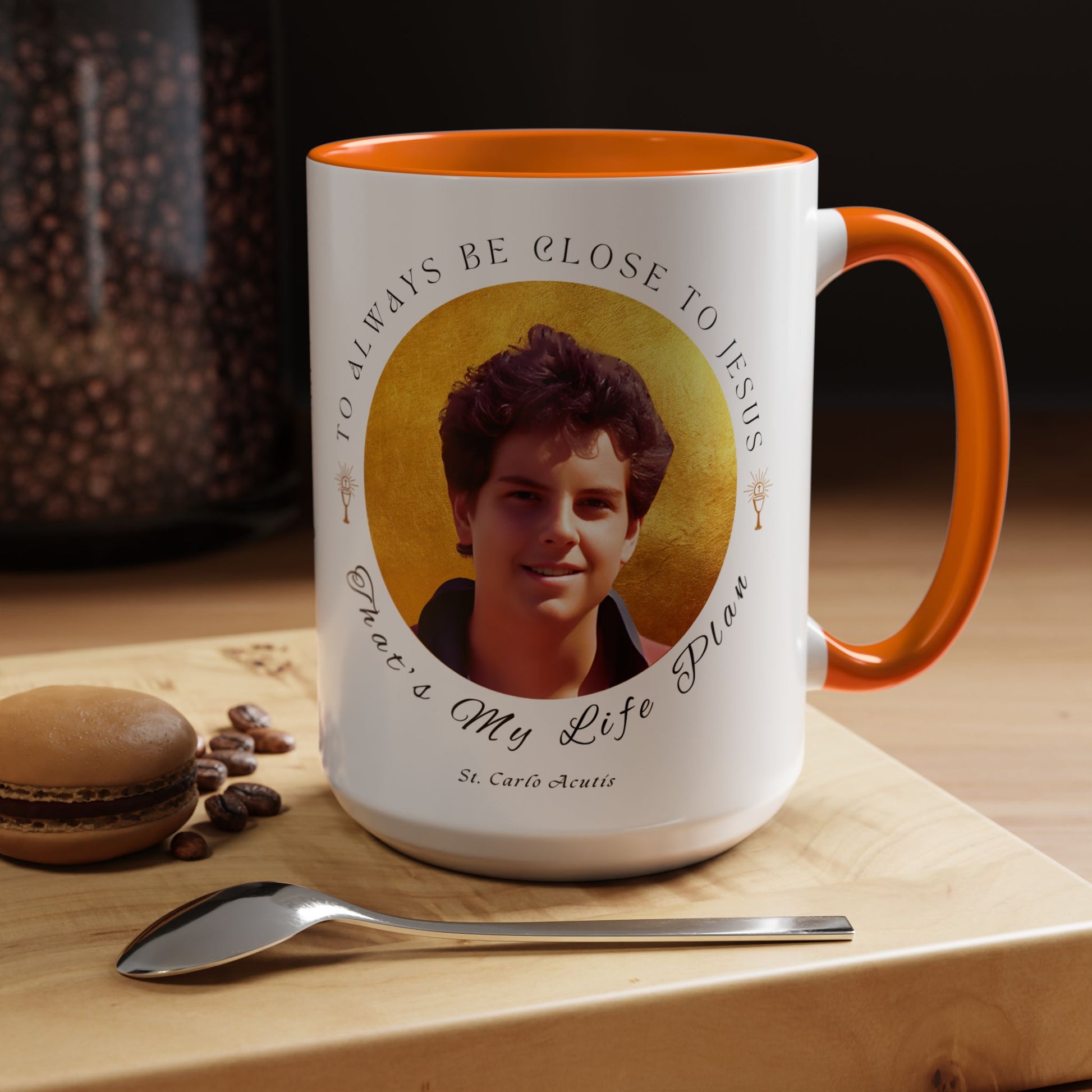 St. Carlo Acutis Commemorative Canonisation Tribute Accent Coffee Mug