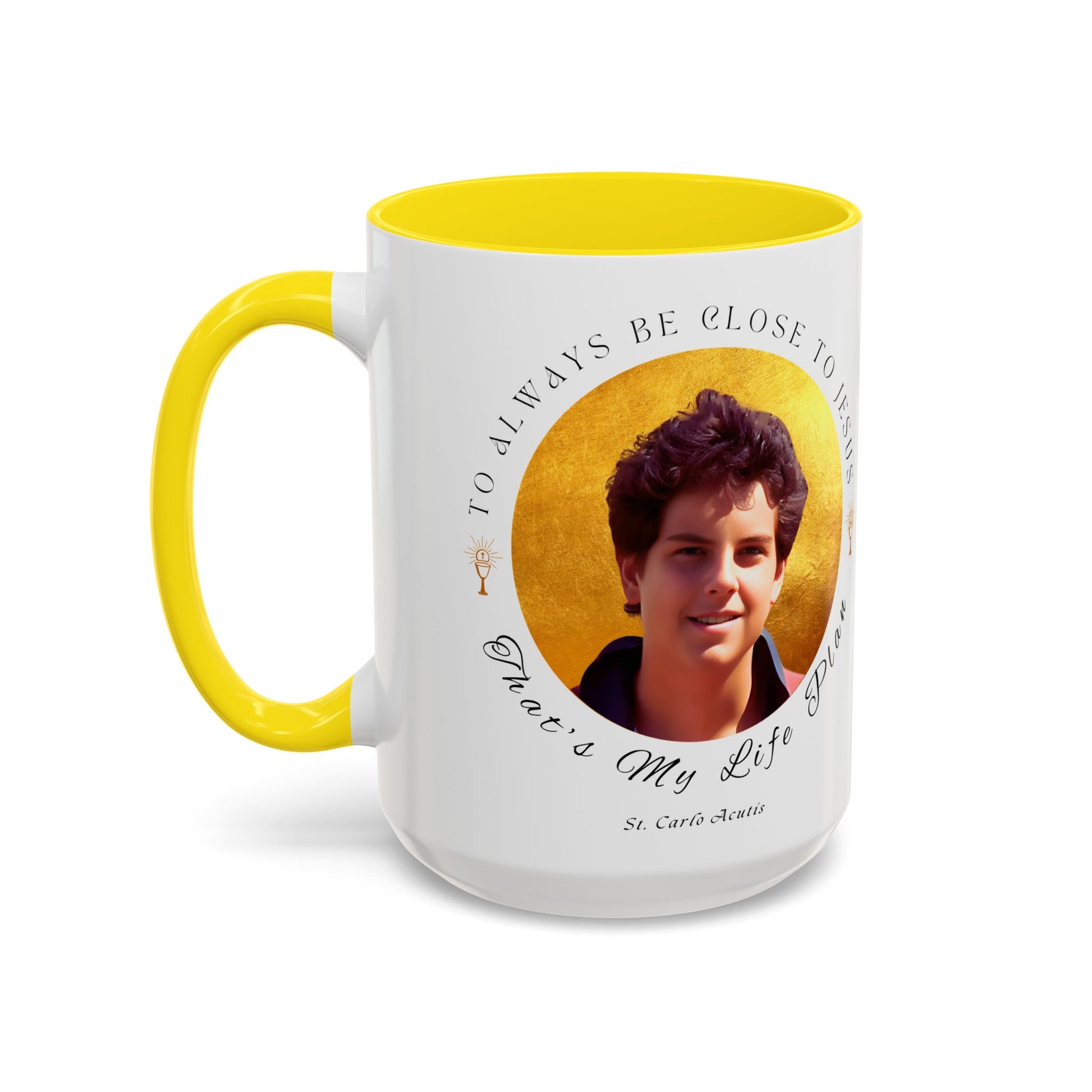St. Carlo Acutis Commemorative Canonisation Tribute Accent Coffee Mug