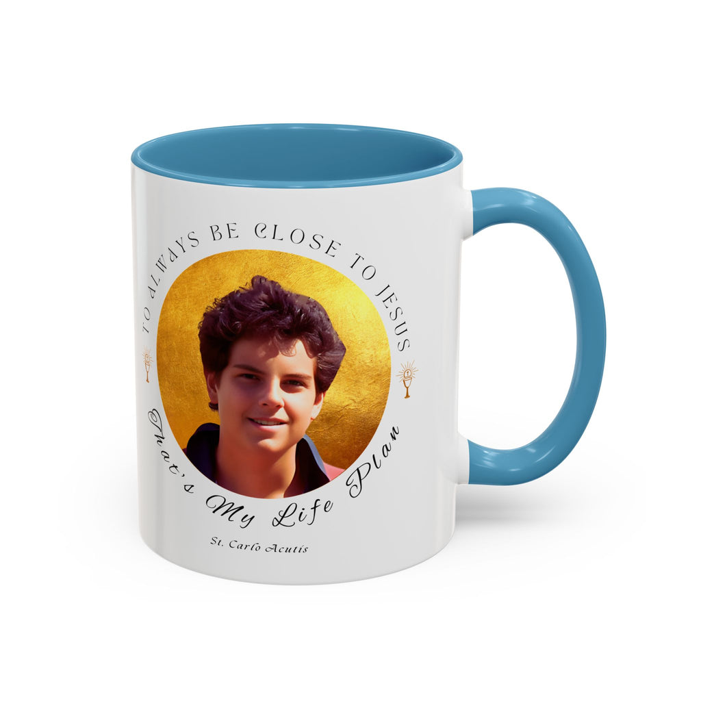 St. Carlo Acutis Commemorative Canonisation Tribute Accent Coffee Mug