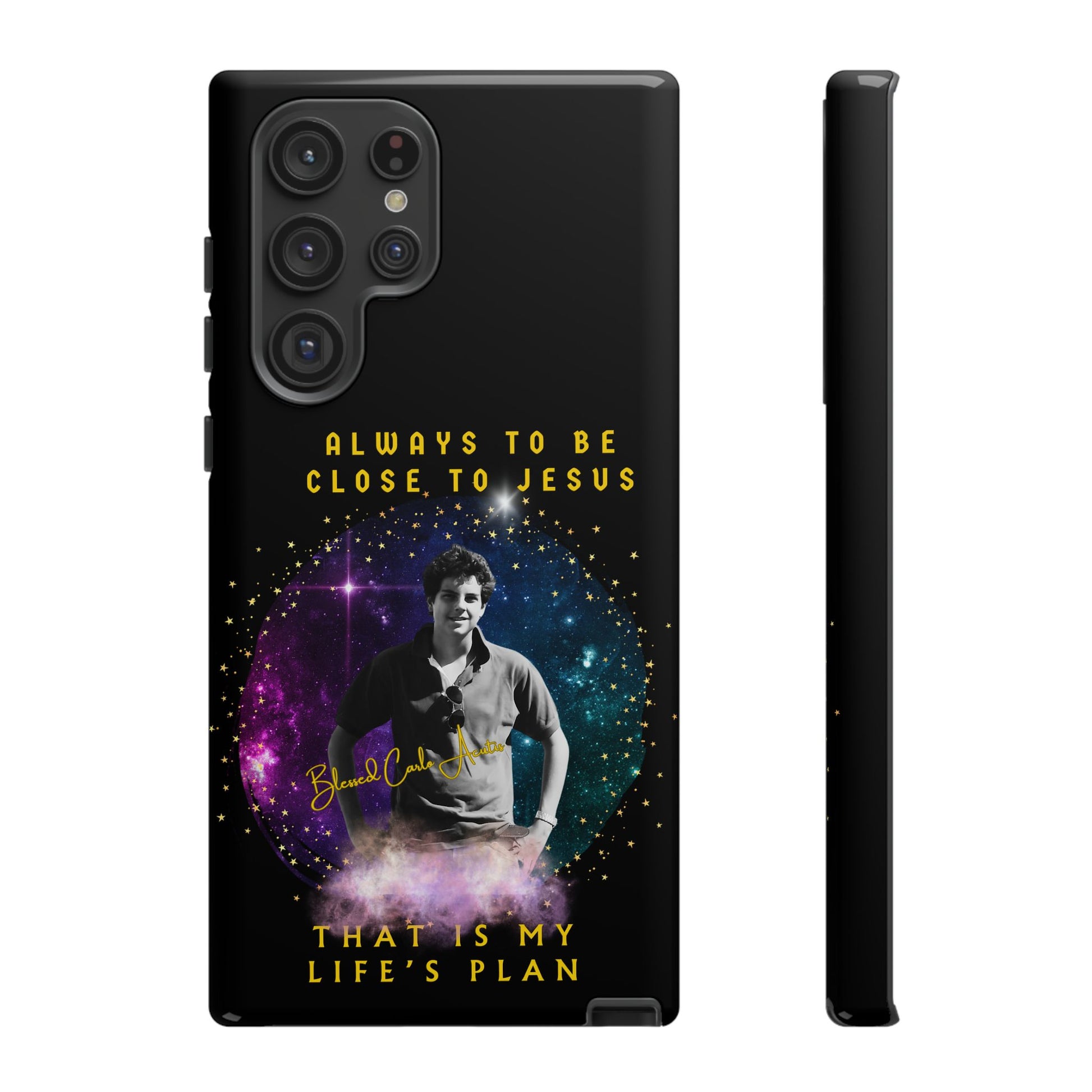 Blessed Carlo Acutis Tough Phone Cases Black