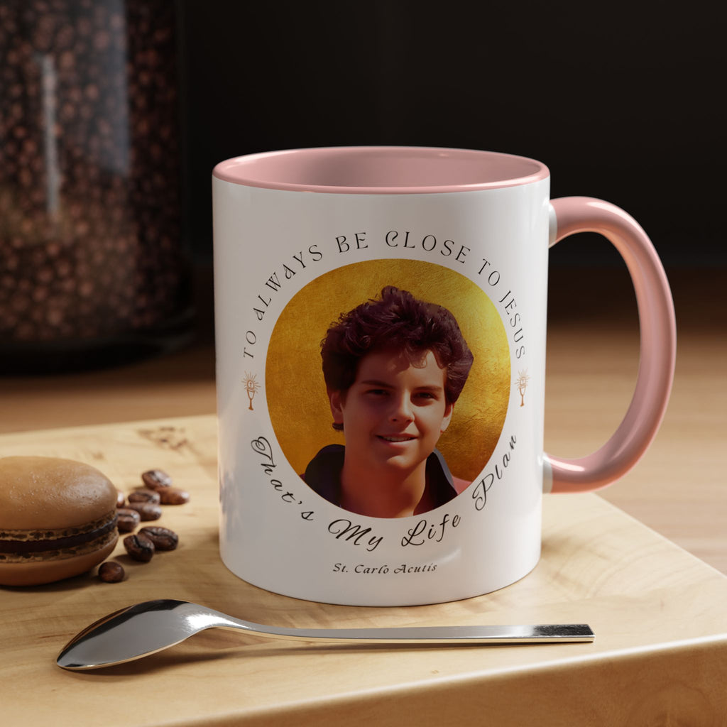 St. Carlo Acutis Commemorative Canonisation Tribute Accent Coffee Mug