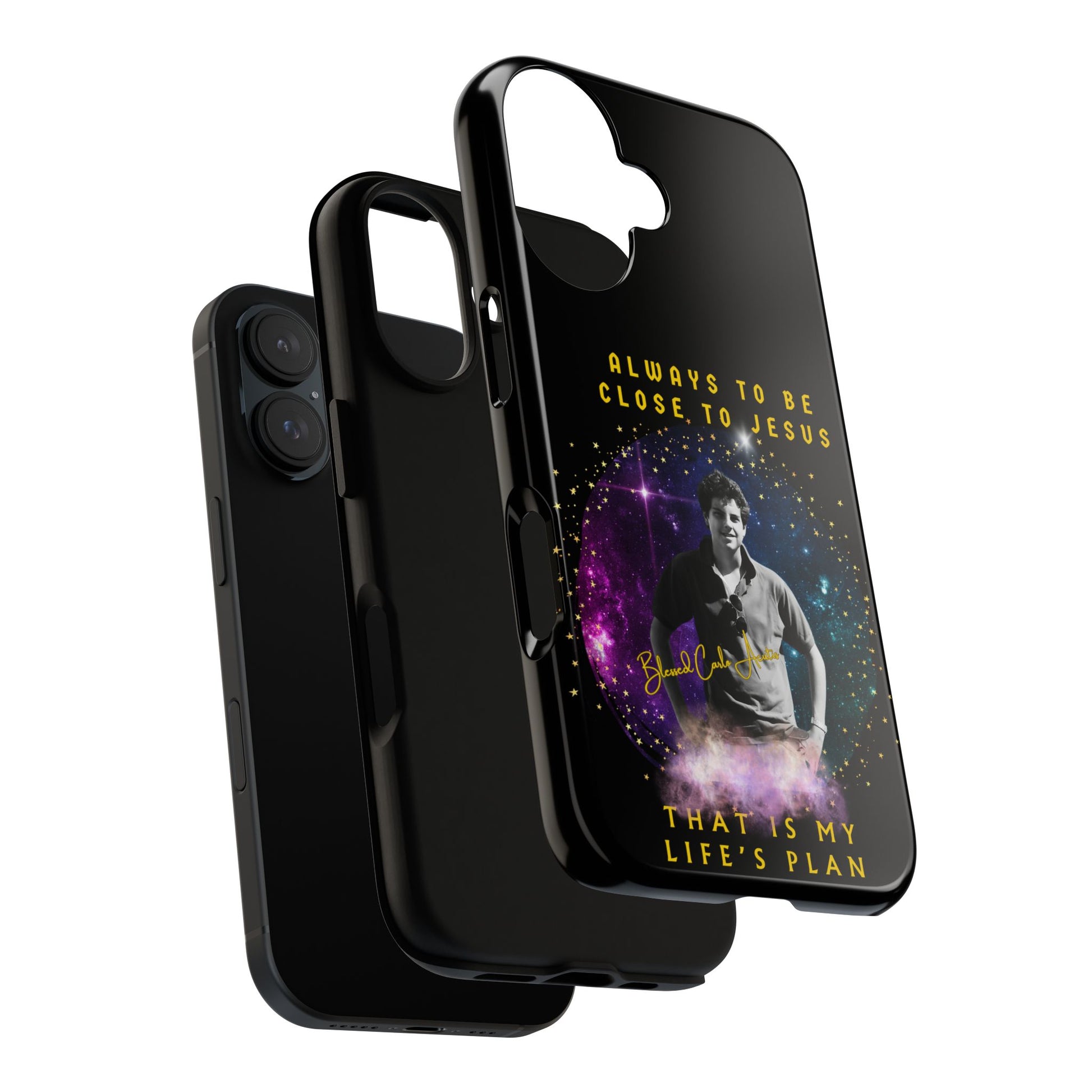 Blessed Carlo Acutis Tough Phone Cases Black