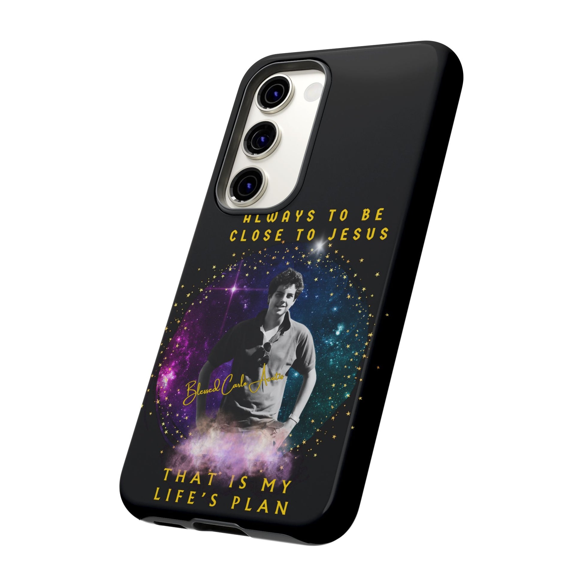 Blessed Carlo Acutis Tough Phone Cases Black